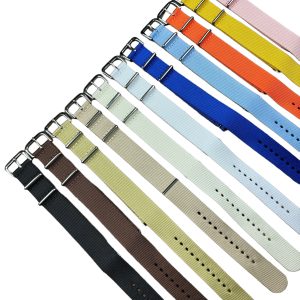 20 MM. NYLON FIBBIA ACCIAIO TINTA UNITA