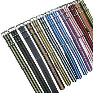 20 MM. NYLON FIBBIA ACCIAIO 5 RIGHE